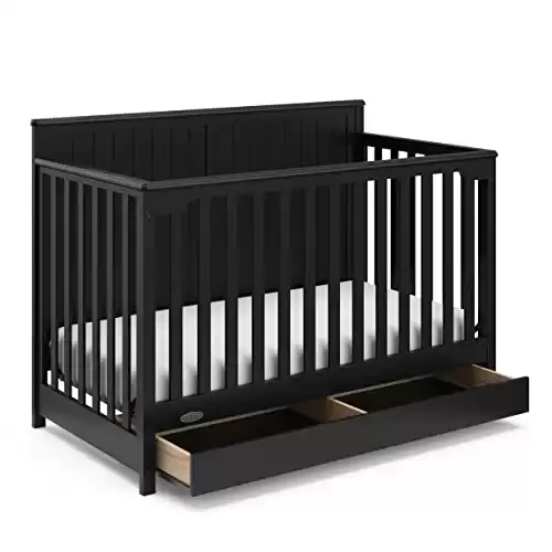 Graco Hadley 5-in-1 Convertible Crib (Black)