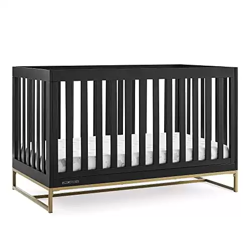 Jade 4-in-1 Convertible Crib (Black/Gold)