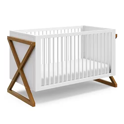 Storkcraft Equinox 3-in-1 Convertible Crib (White/Driftwood)