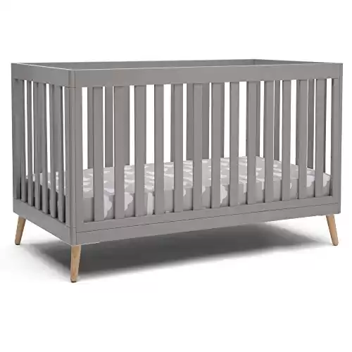 Essex 4-in-1 Convertible Baby Crib (Grey)