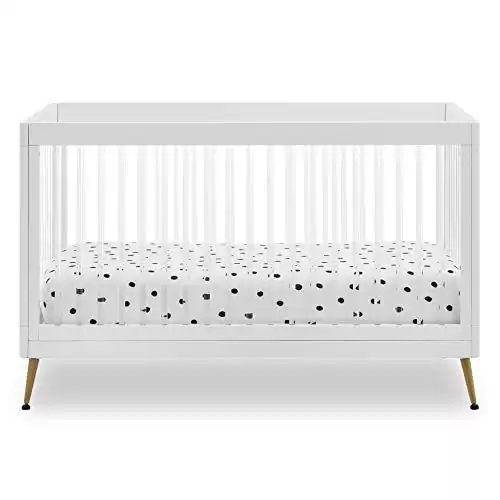 Sloane 4-in-1 Acrylic Convertible Crib (White)