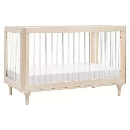 Lolly 3-in-1 Convertible Crib (Natural Washed Acrylic)