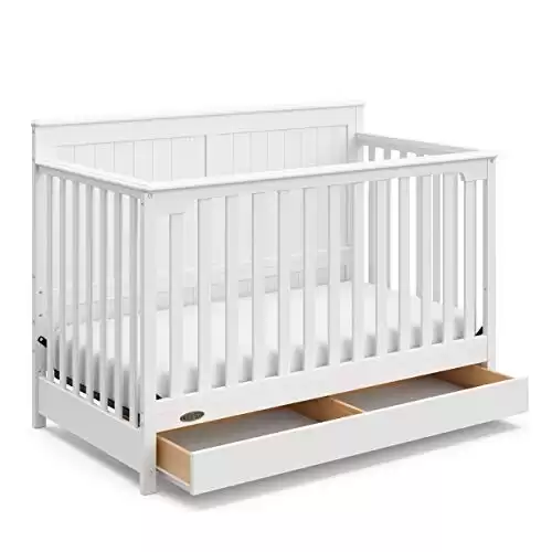 Graco Hadley 5-in-1 Convertible Crib (White)
