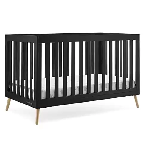Essex 4-in-1 Convertible Baby Crib (Black)