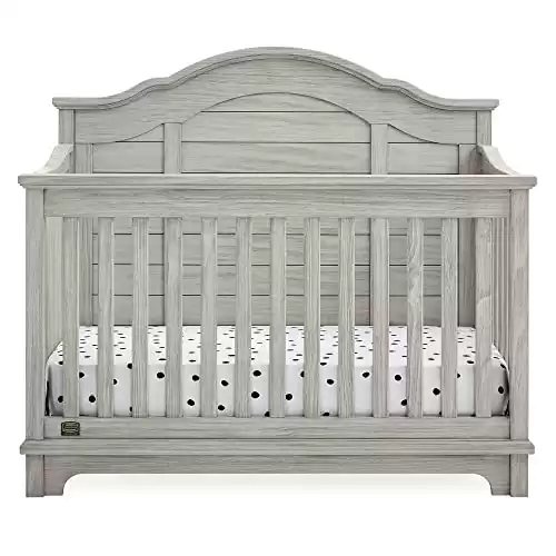 Simmons Kids Asher 6-in-1 Convertible Crib (Rustic Gray)