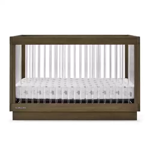 James Acrylic 4-in-1 Convertible Crib (Acorn)