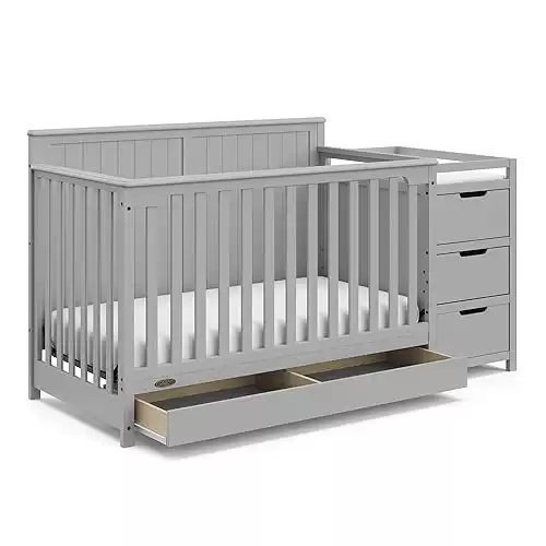 Graco Hadley 5-in-1 Convertible Crib (Gray)