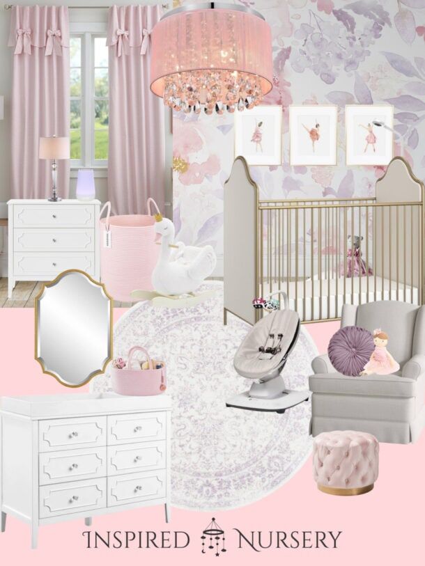 blush pink and lavender nursery inspiration