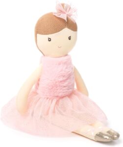 ballerina plush doll pink