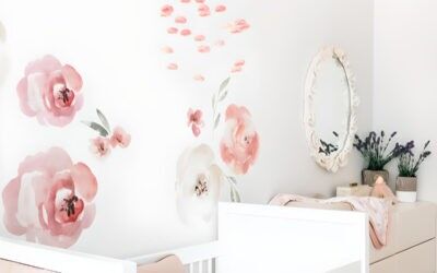 A Dreamy Pink Floral Nursery Fit for a Baby Princess