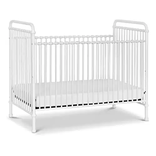 Namesake Abigail 3-in-1 Convertible Metal Crib in Washed White