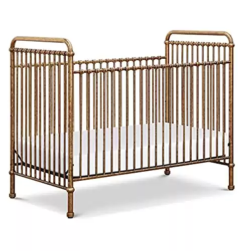 NAMESAKE Abigail 3-in-1 Convertible Metal Crib in Vintage Gold