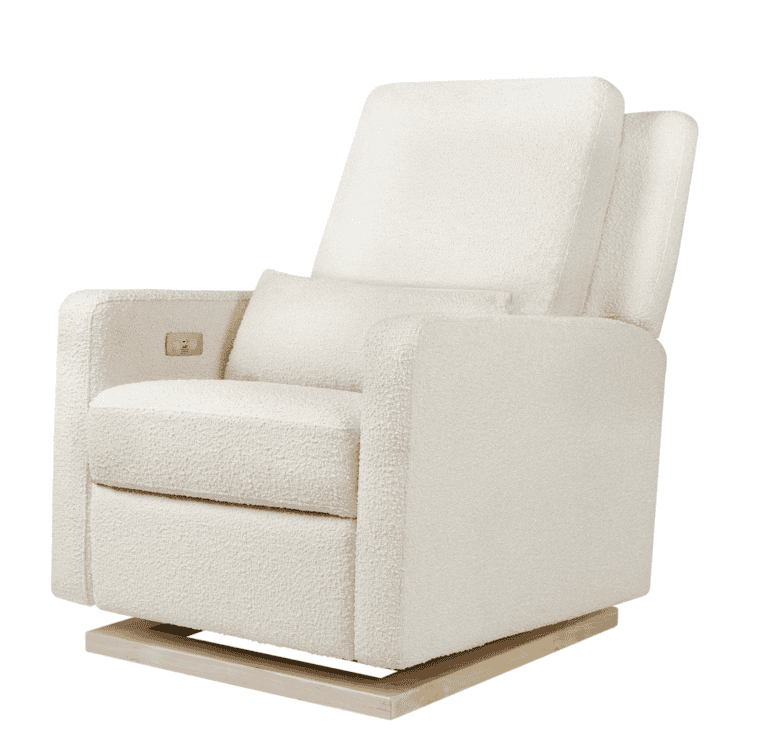 Babyletto Sigi Electronic Power Recliner and Glider Beige