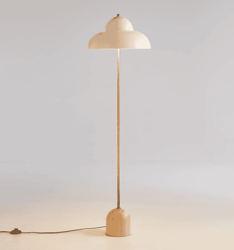 Eloise Pink Wood and Metal Kids Floor Lamp