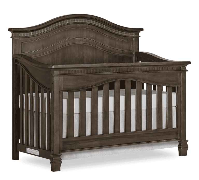 Evolur Cheyenne 5 in 1 Full Panel Convertible Crib in Antique Brown Espresso