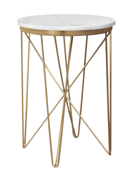 Marble Top Round Table Gold - Threshold Target