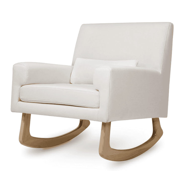 Sleepytime Rocker in Performance Cream Eco-Weave with Light Legs