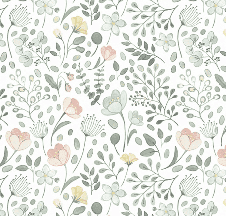 Wallpaperie Posey Wallpaper Pottery Barn