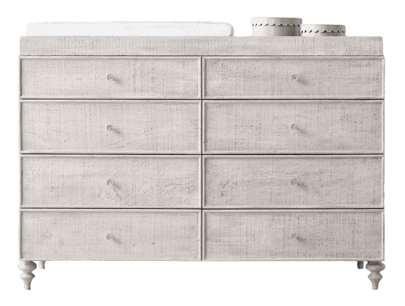 ZOE WIDE DRESSER & TOPPER SET